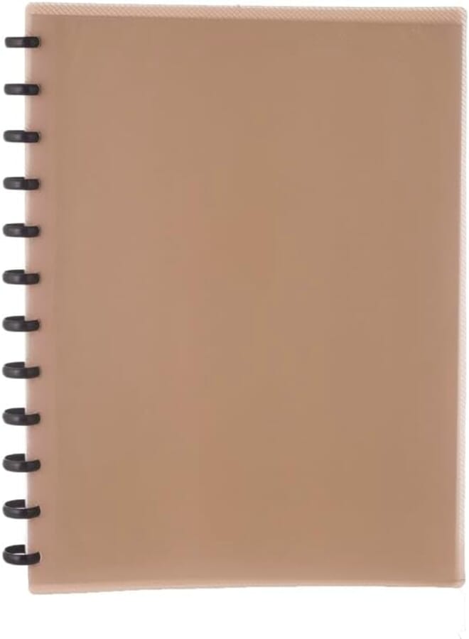 3A DGG1140 Plastic Internal Ring Display Book 40 Pockets 32 * 24 cm - Black